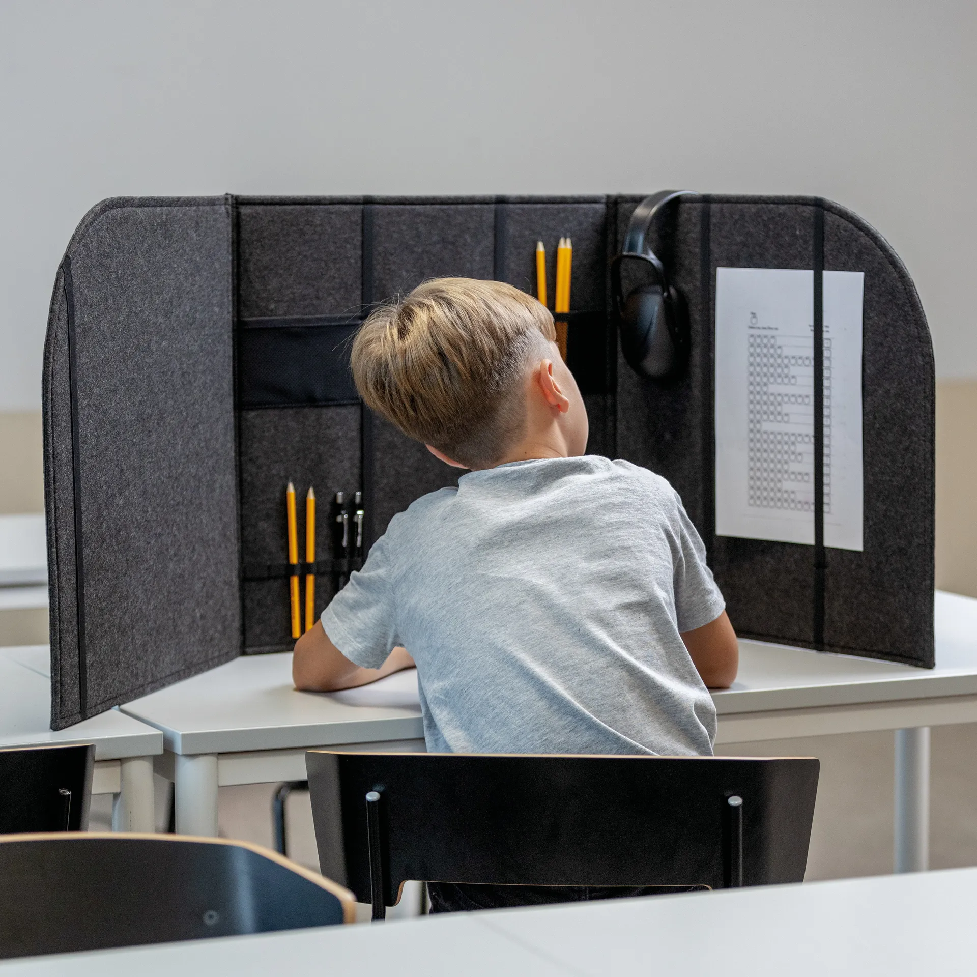 Sichtschutz-Kabine "Deluxe", zusammenklappbar, schalldämpfend