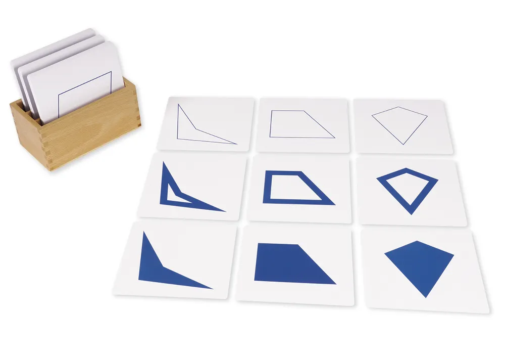 TimeTEX kistje voor geometrische kaartenset "Montessori Premium"