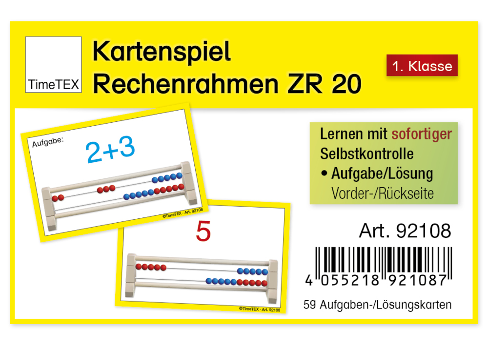 TimeTEX Kartenspiel "Rechenrahmen", 60-tlg.