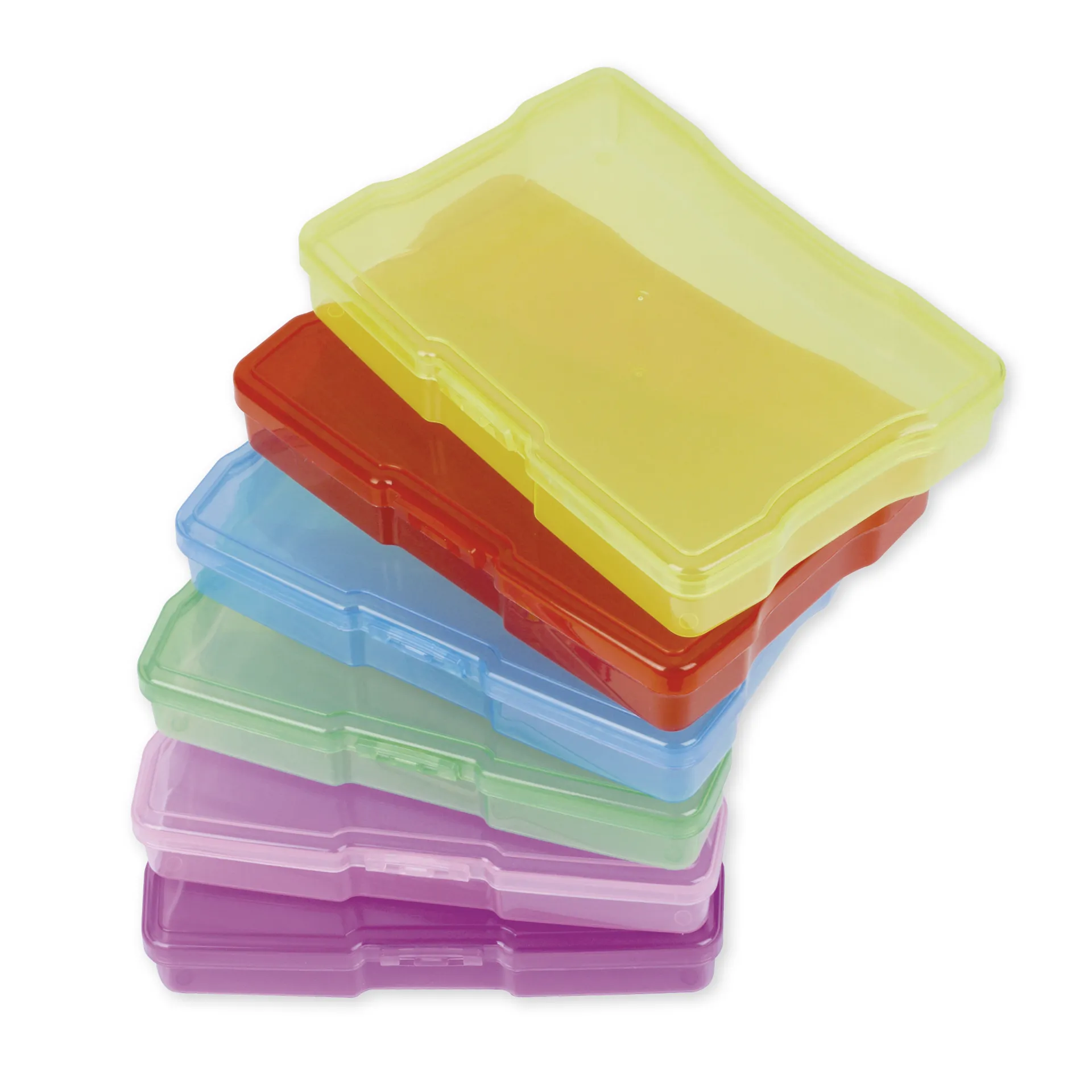 TimeTEX spalvotų, plastikinių dėžučių rinkinys skaidrioje dėžėje, 12+1 vnt.