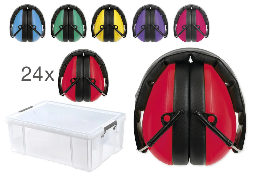 Klass set med hörselskydd "Auris", 24 st., i kartong