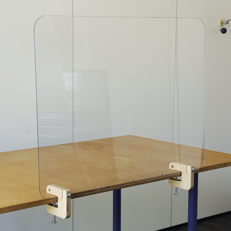 Hygiene-Schutzwand Limes für Tische, transparent