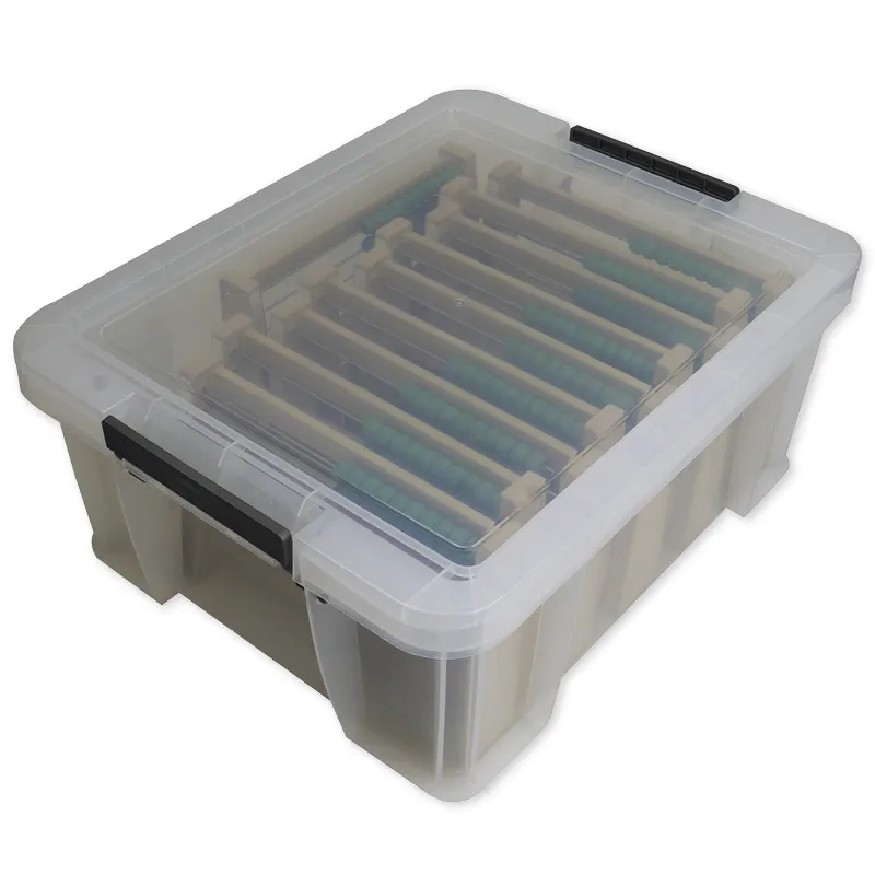 Klassesæt Montessori-beregningsramme 7 cifre, 10 styk, i stabelboks "Montessori Premium"