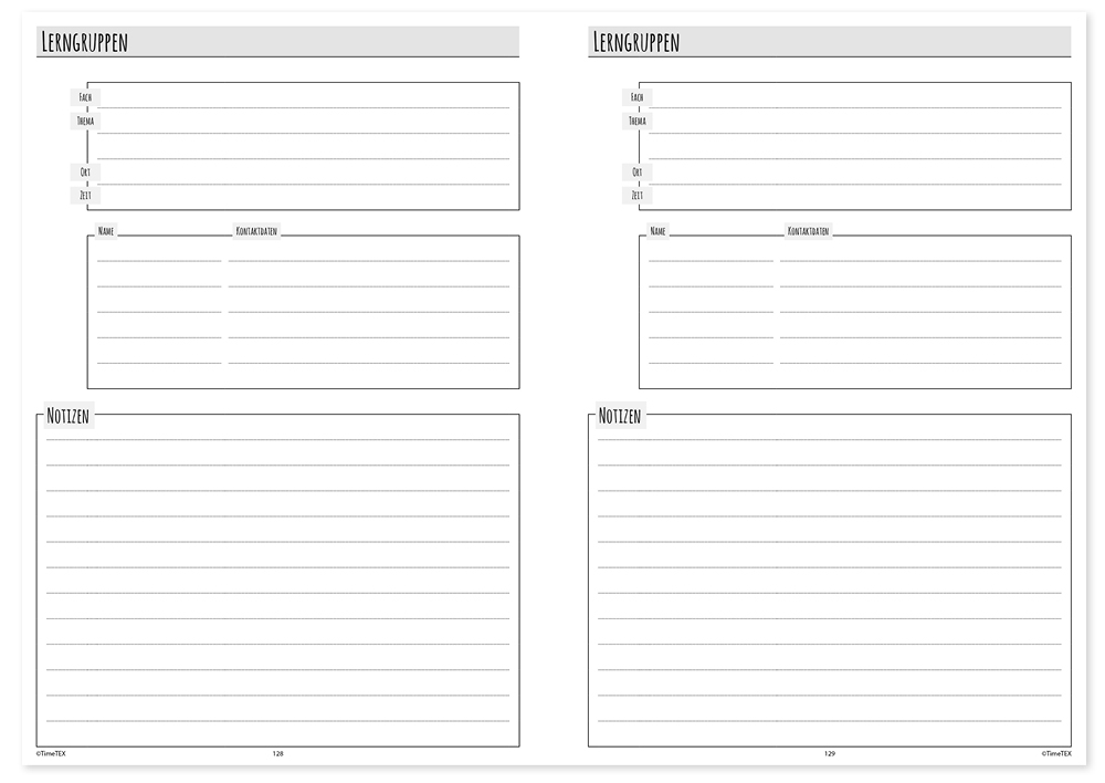TimeTEX Semester-Planer A5