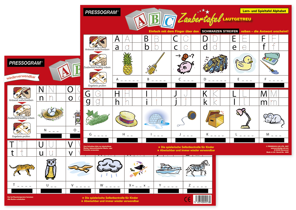 TimeTEX Zaubertafel "ABC" Lautgetreue Worte