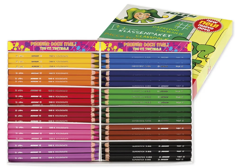 Gruppen-Set JOLLY X-BIG, Grundfarben, 72-tlg.