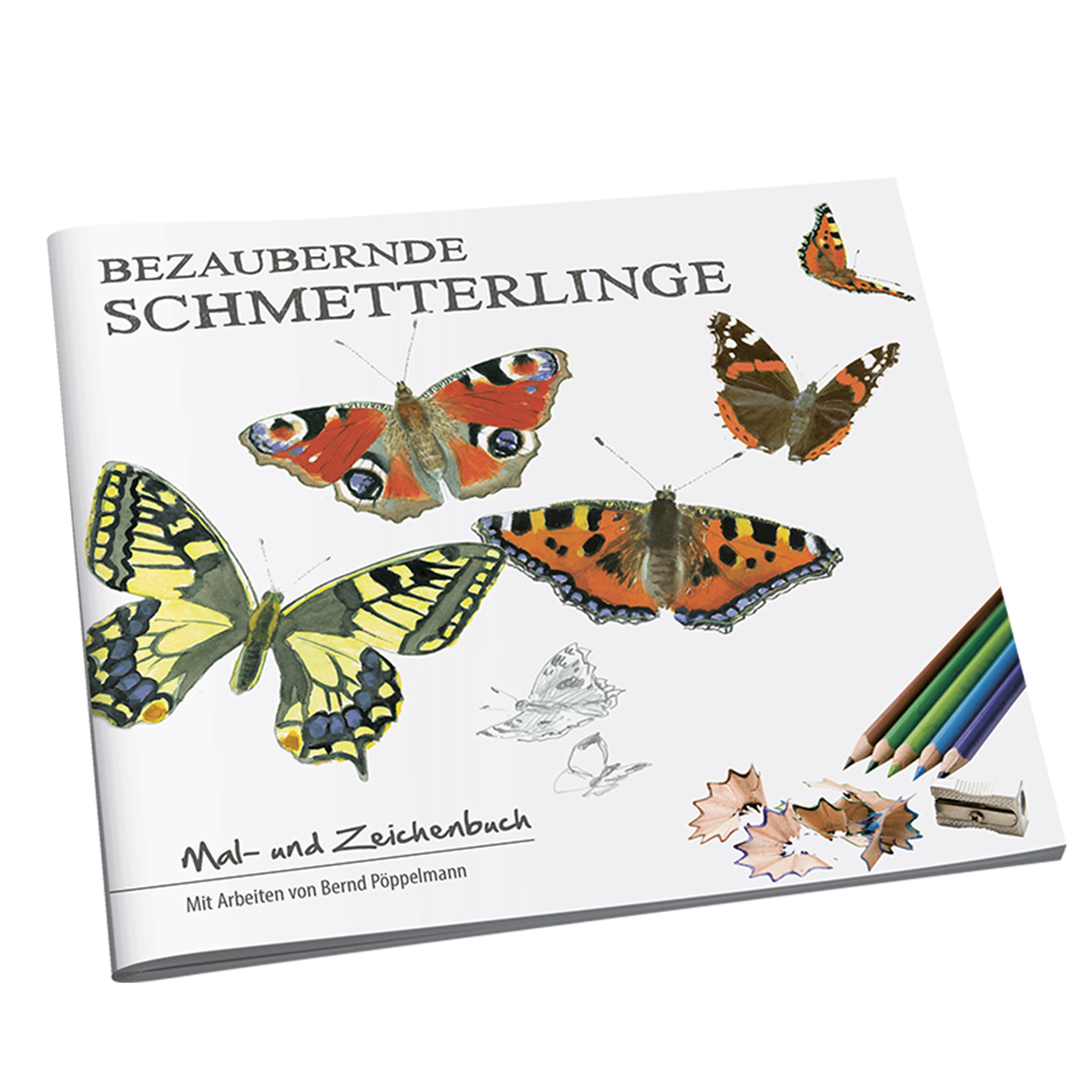 Mal- und Zeichenbuch "Bezaubernde Schmetterlinge", 32 Seiten