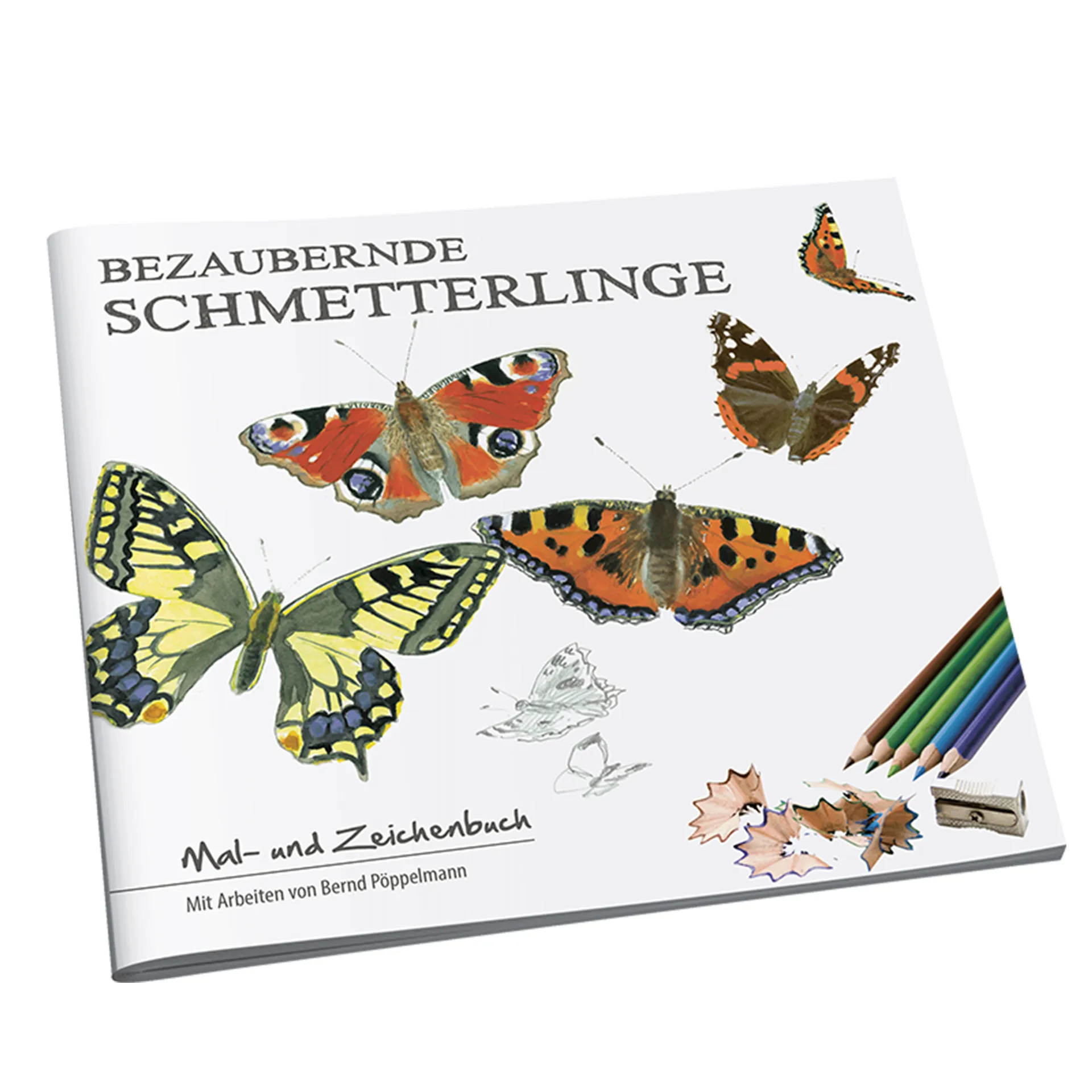 Mal- und Zeichenbuch "Bezaubernde Schmetterlinge", 32 Seiten