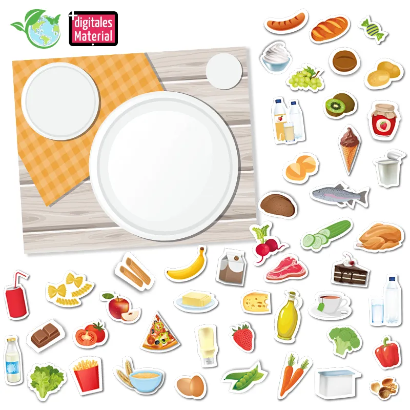 Set Gesunde Mahlzeiten, magnetisch, 61-tlg.