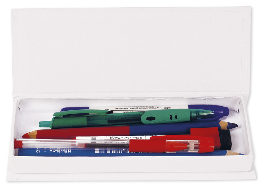 Stiftebox aus Pappe, 19x6,8 cm