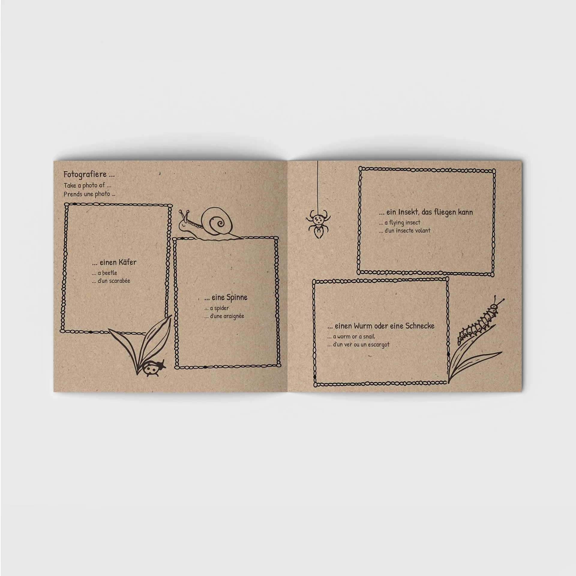 "Nature Safari" instantkamera, sæt med 8 dele