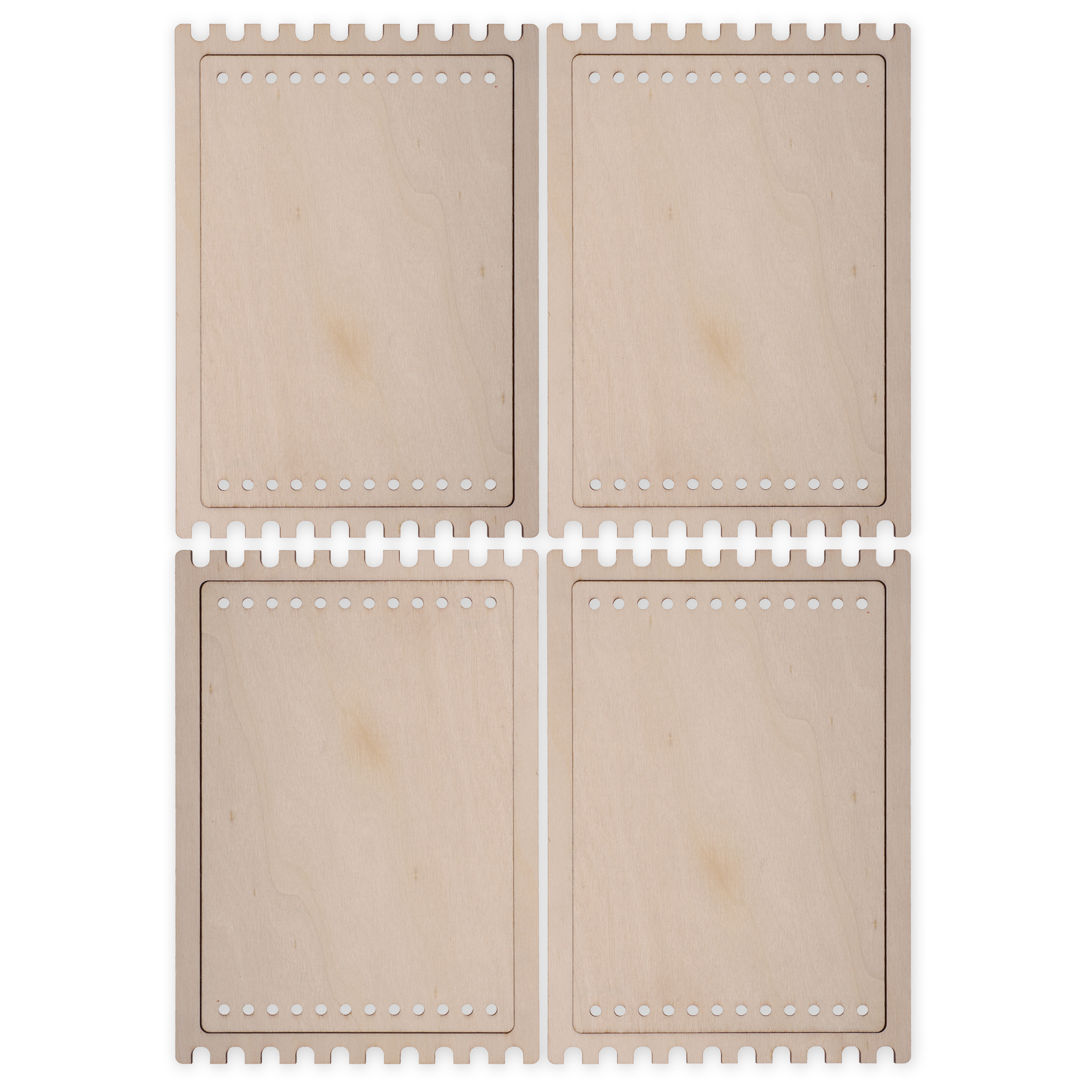 TimeTEX Web- und Fädelrahmen aus Holz, 8-tlg.