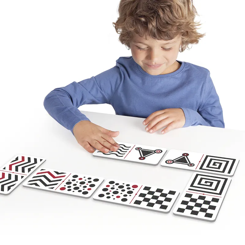 Domino "visuell und taktil", 28-tlg.