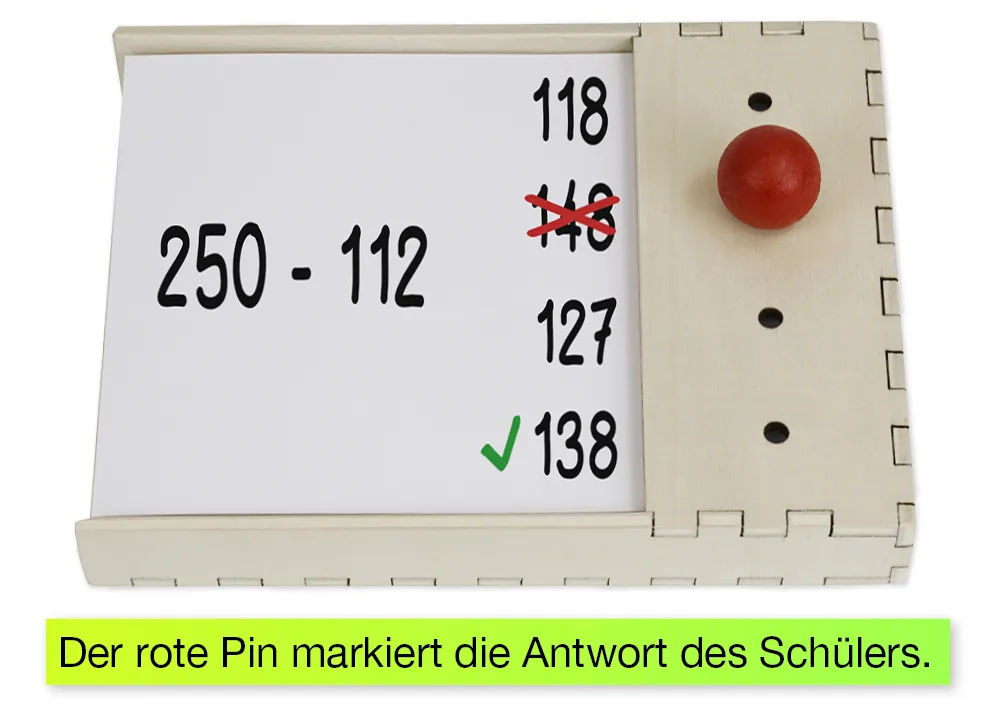 Klassesæt af træcomputere, 8 dele, i en stabelkasse