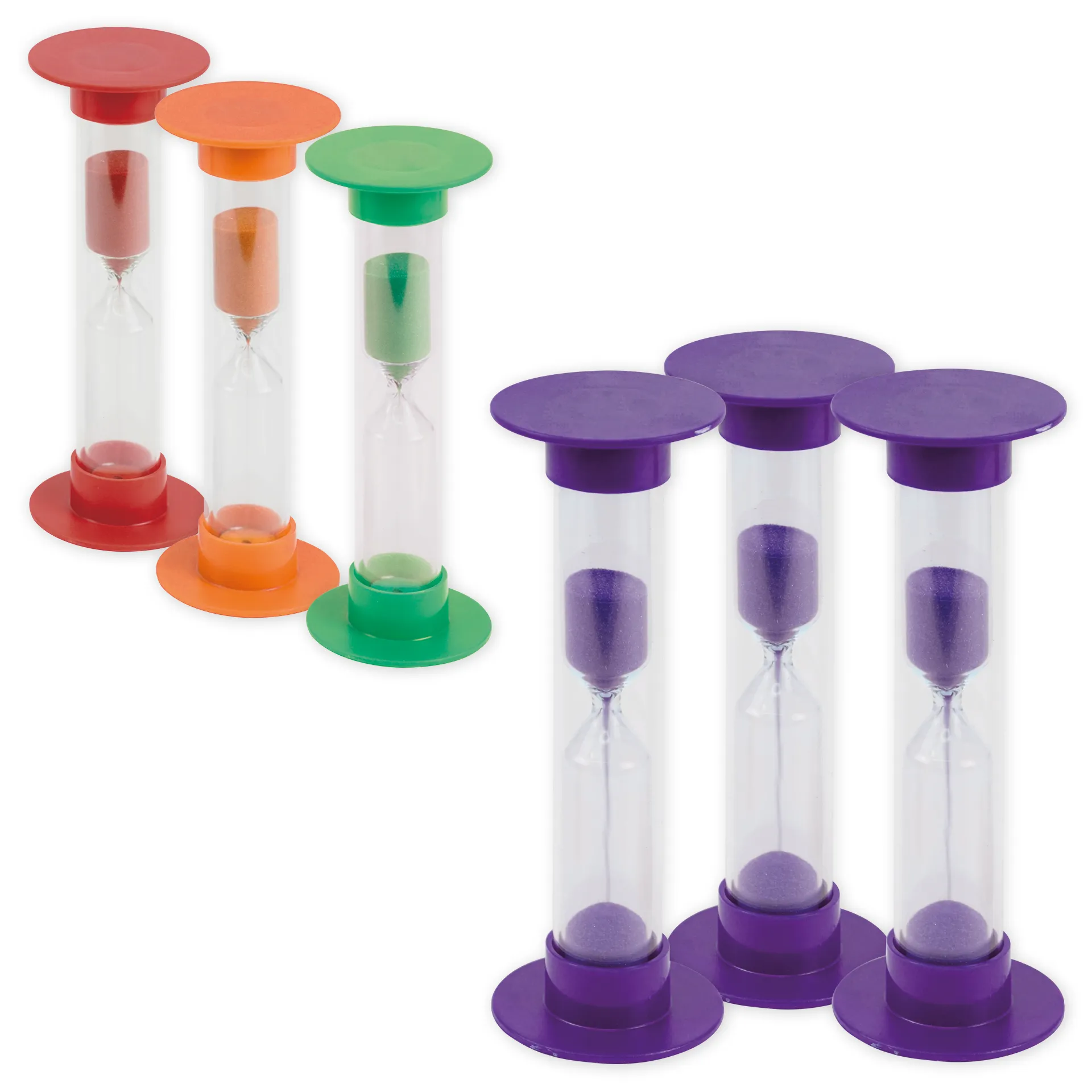 Sanduhren-Set 3-tlg., 14,5 cm hoch, 5 cm ø (1 Zeiteinheit)