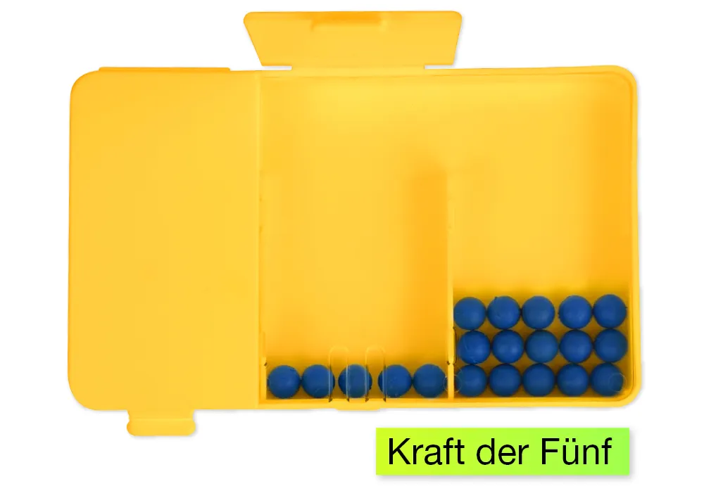 Klassensatz Schüttelboxen gelb, 24 Stück im Koffer