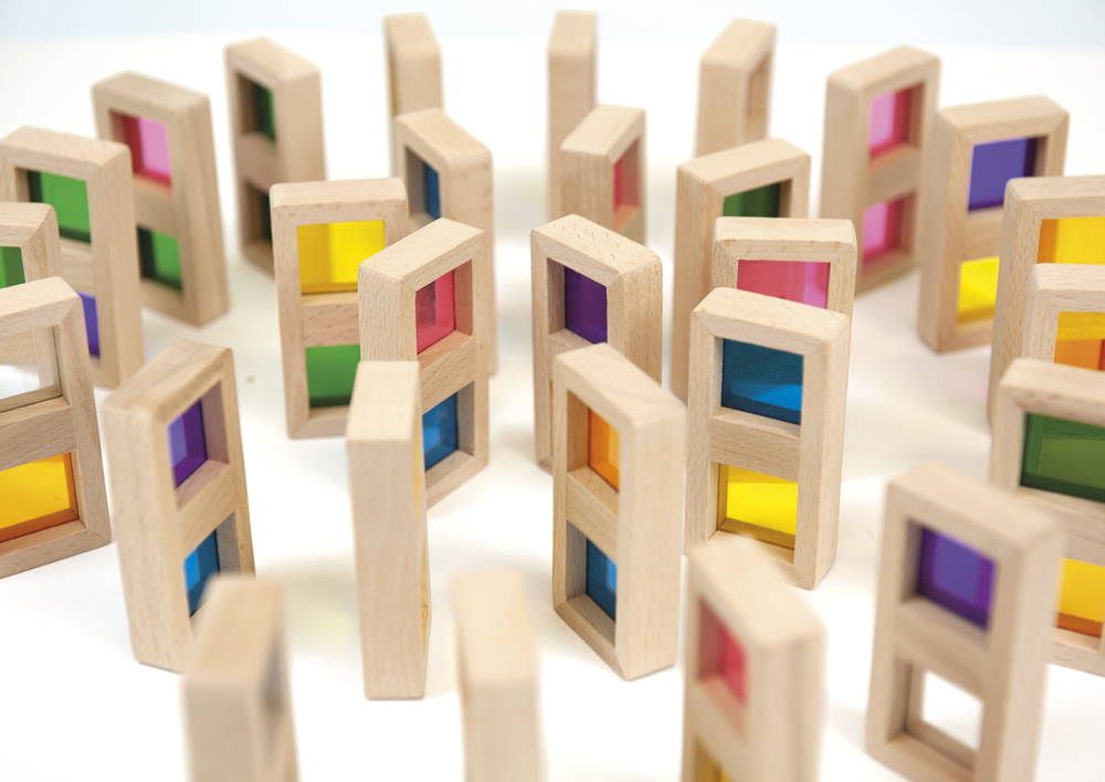 Farb-Domino "Regenbogen", 29-tlg. Farb-Domino "Regenbogen", 29-tlg.