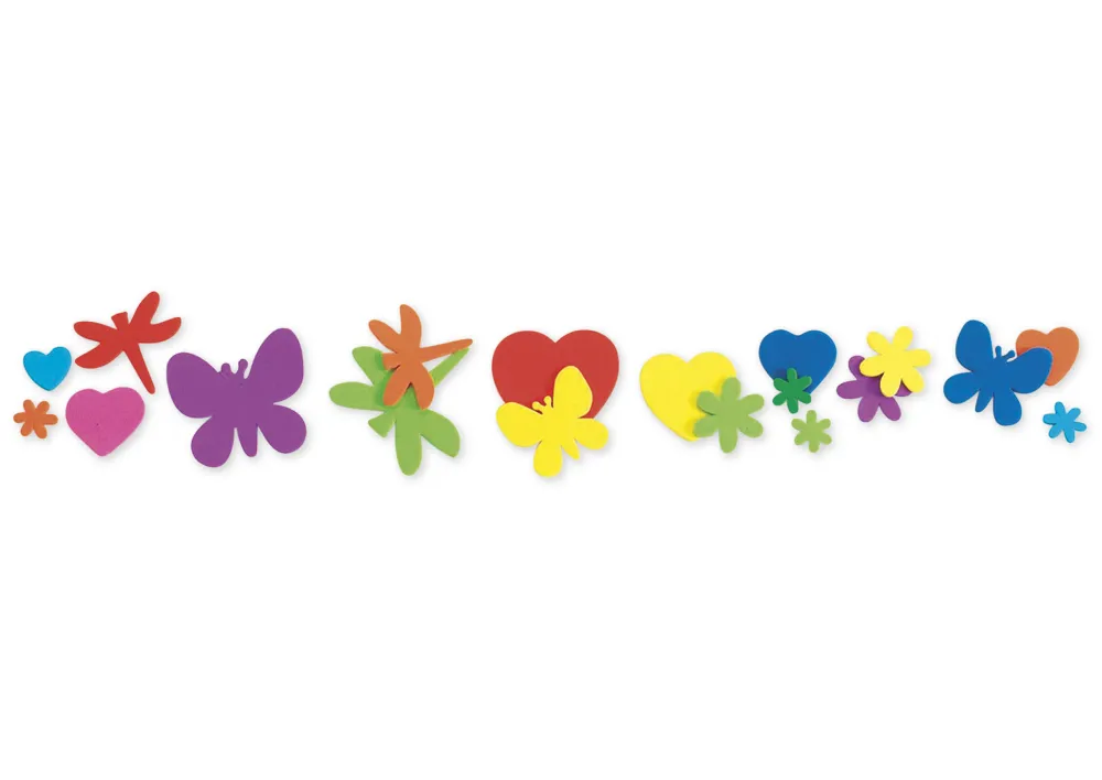 Moosgummi-Figuren und -Formen, 500-tlg.