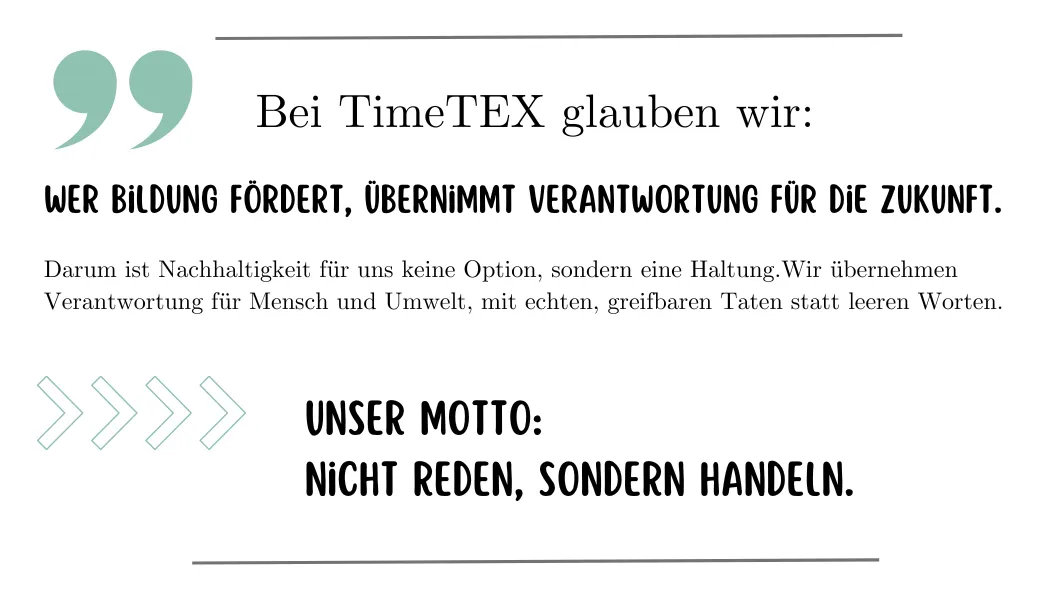 Nicht reden, sondern handeln!