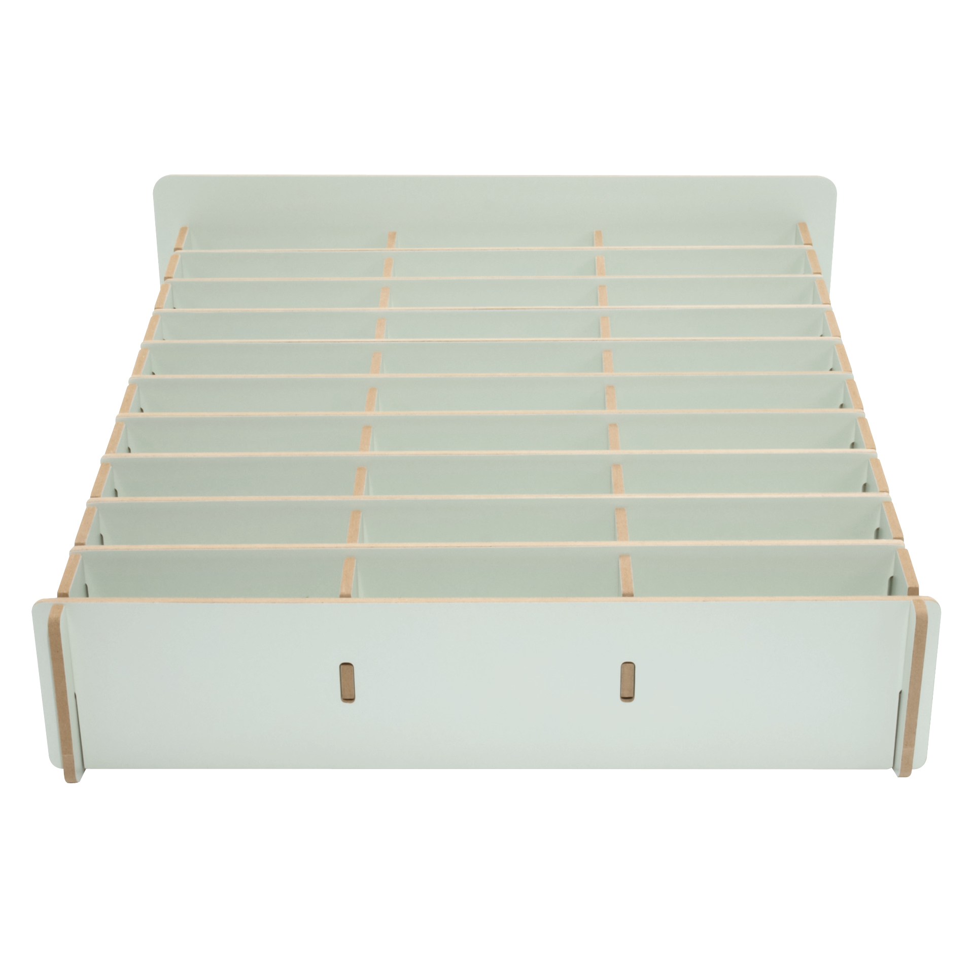 Handy-Parkplatz aus MDF, 30 Fächer, pastellgrün