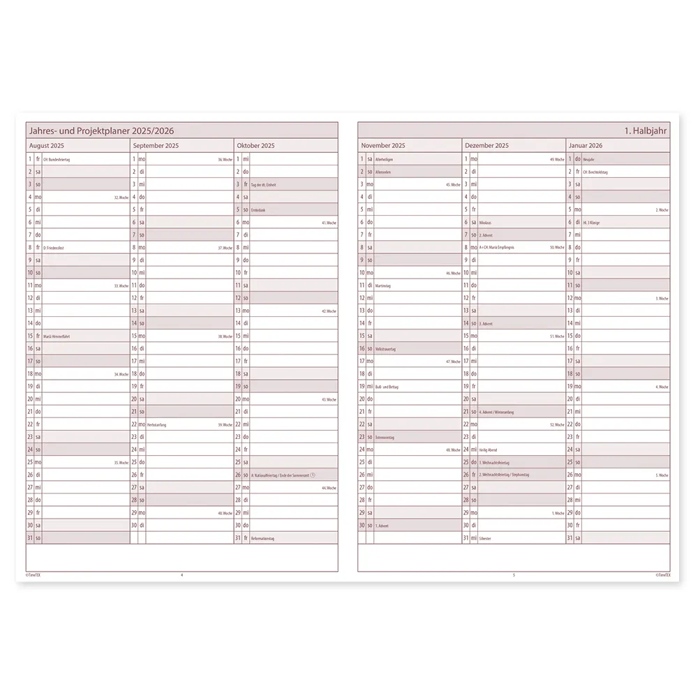 TimeTEX Fachlehrer-Planer A4-Plus 2026/2027