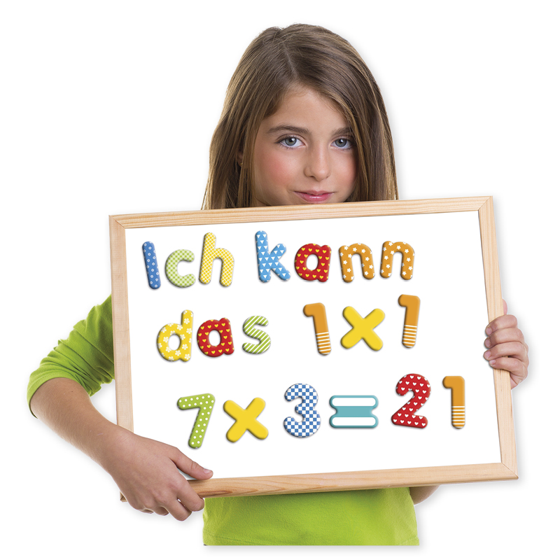 Cyfry magnetyczne w pudełku, ok. 45x45mm, 90szt.