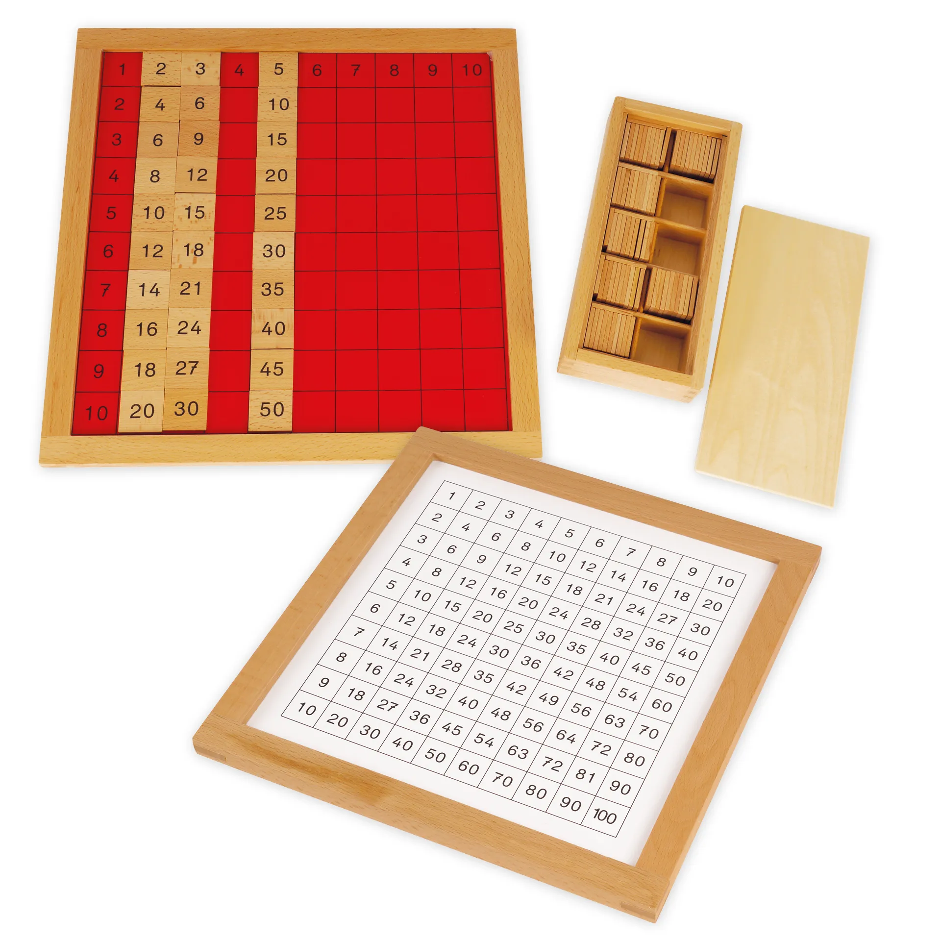 TimeTEX voordeelset Pythagorasbord met controlekaart "Montessori Premium"