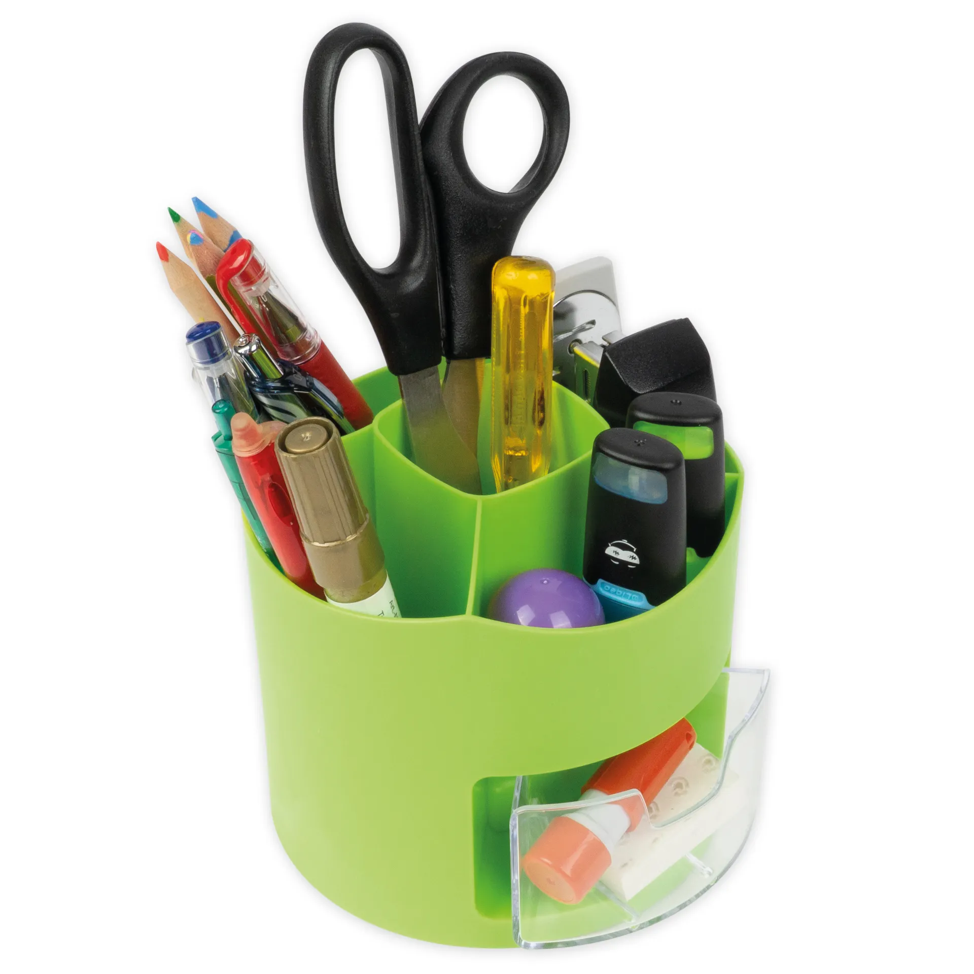 TimeTEX Tisch-Organizer "Greenly" mit Schubfach, drehbar, grün
