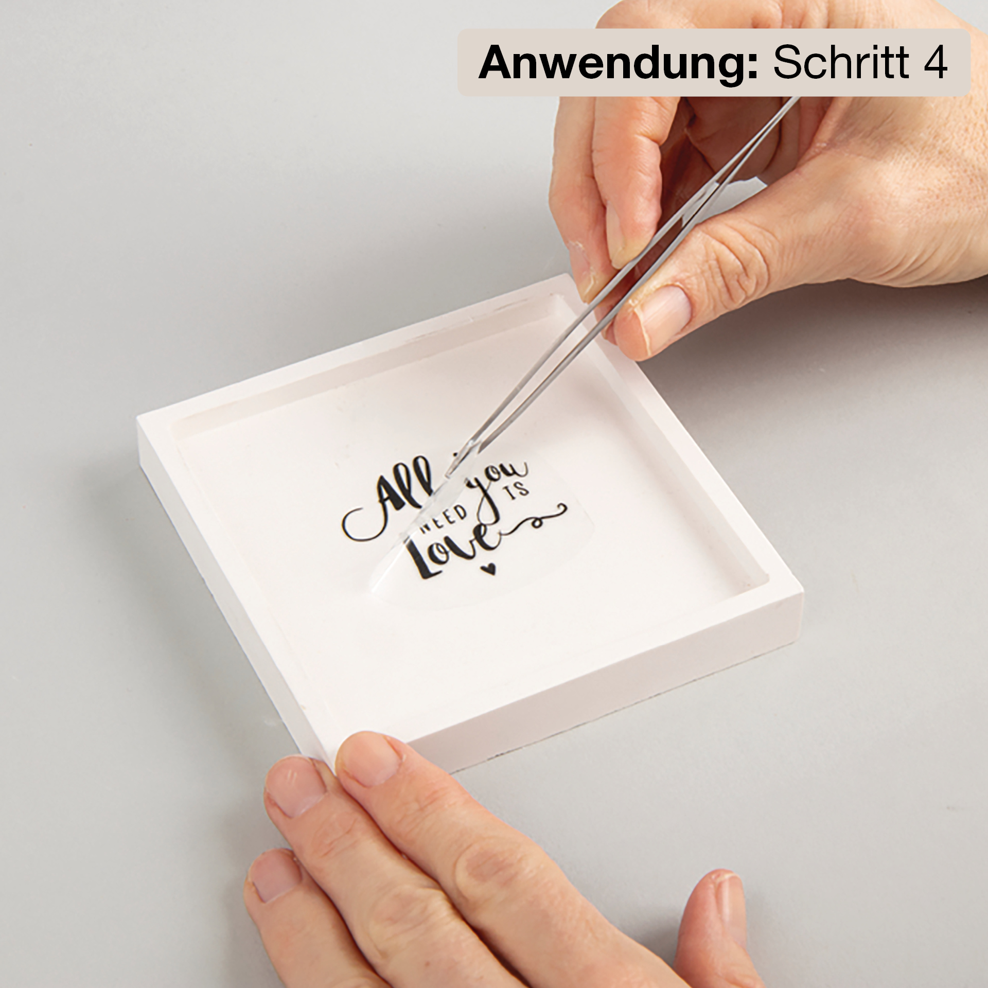 Transfer-Aufkleber "Words”, mit 3D-Effekt