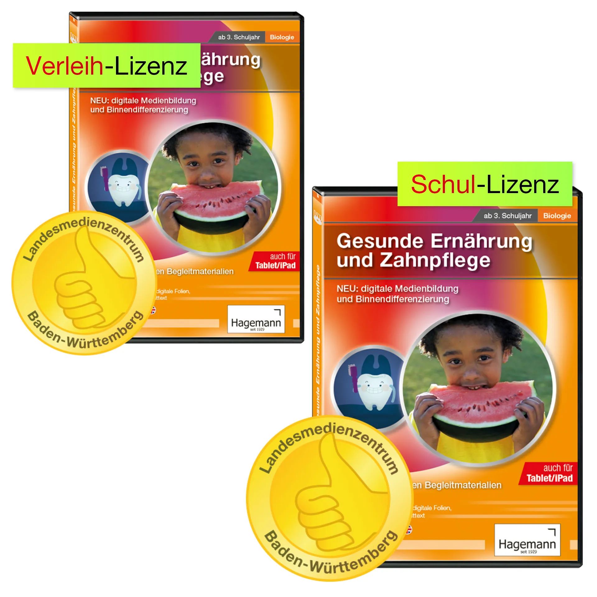 Didaktische DVD "Gesunde Ernährung und Zahnpflege", tabletfähig
