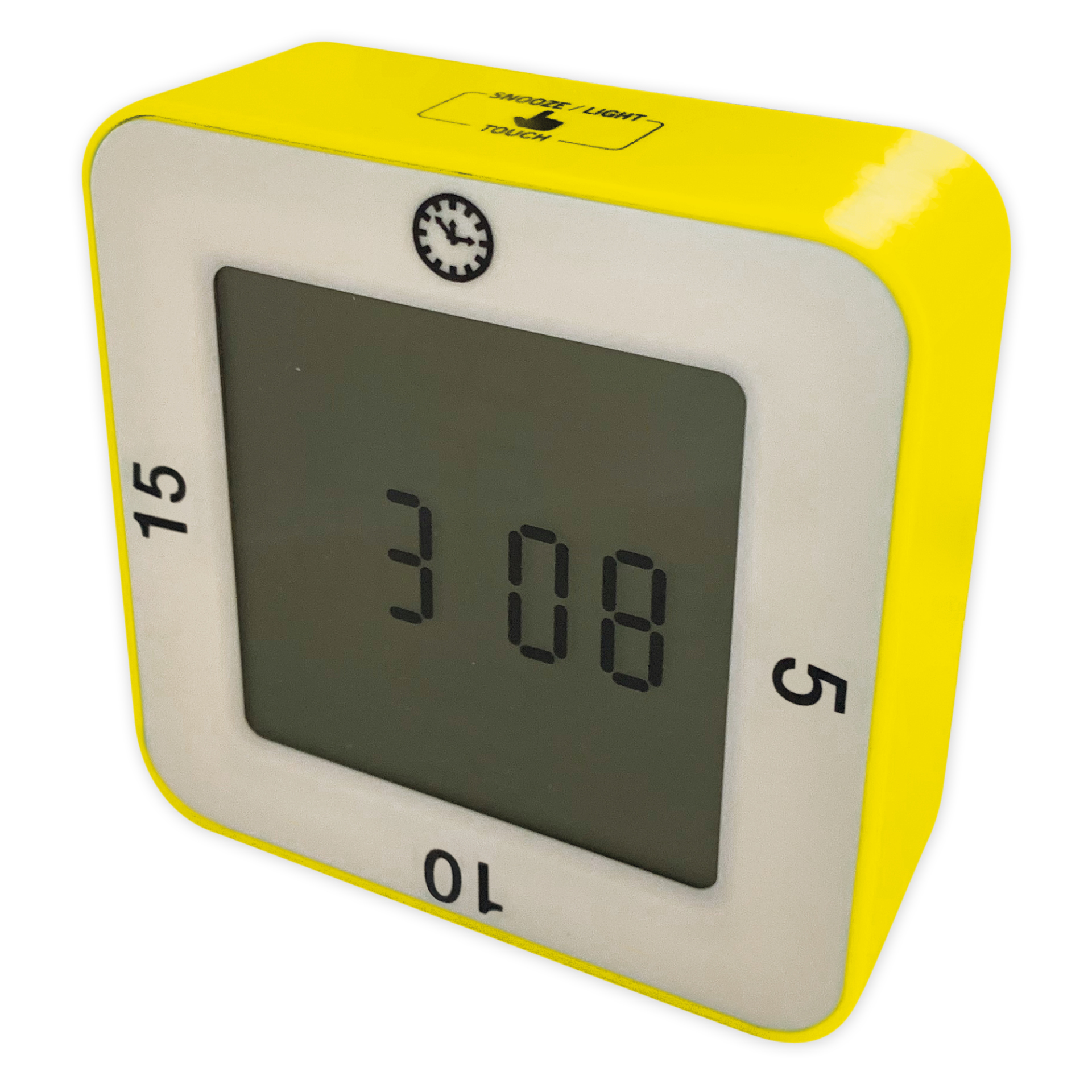 TimeTEX Zeitdauer-Uhr - Timer - Countdown-Uhr - Stoppuhr - Rücklaufuhr „Digital + Dreh“, 3 Fix-Zeiten + Digital-Uhr