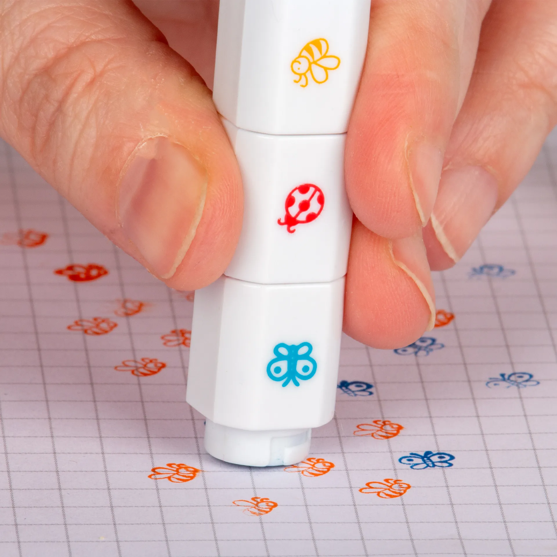 Stempelturm "Schmetterling, Marienkäfer & Co", 4 Motive