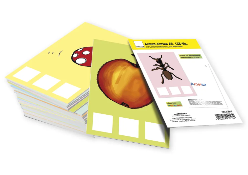 Anlaut-Karten A5, magnetisch, 138-tlg., in Box