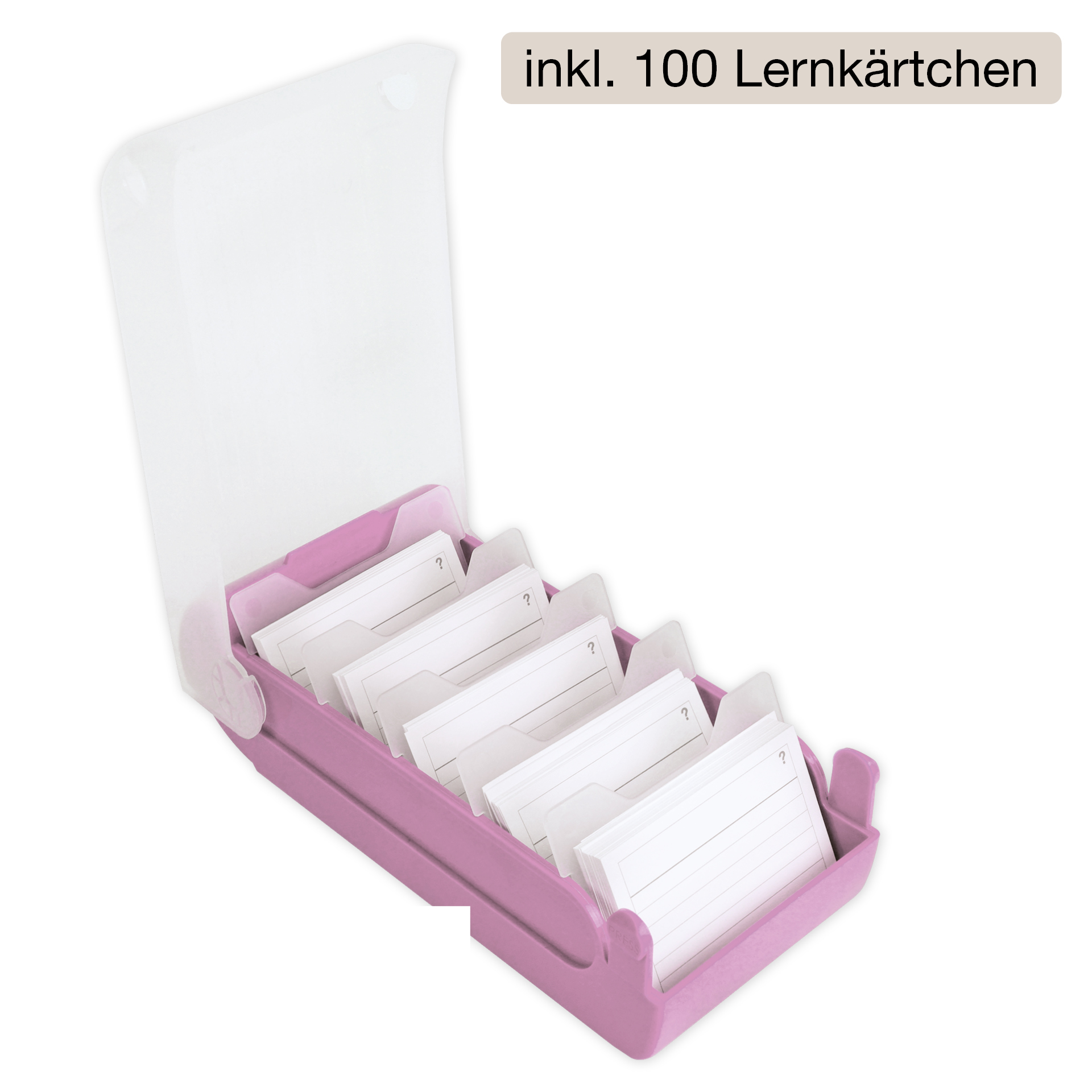 Lärlåda A8 plast med 100 inlärningskort