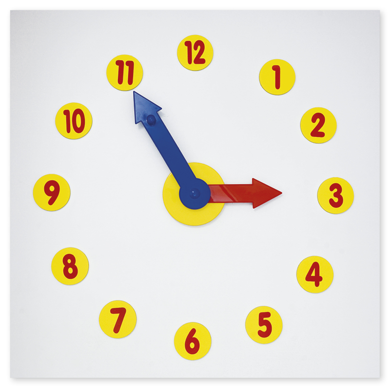 TimeTEX Magnetische Tafel-Lern-Uhr, 13-tlg.