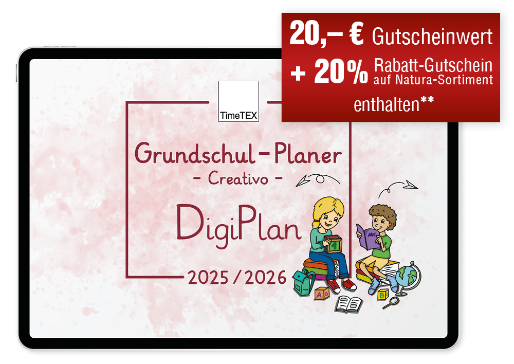 TimeTEX Digitaler Grundschul-Planer "Creativo" DigiPlan 2025/2026