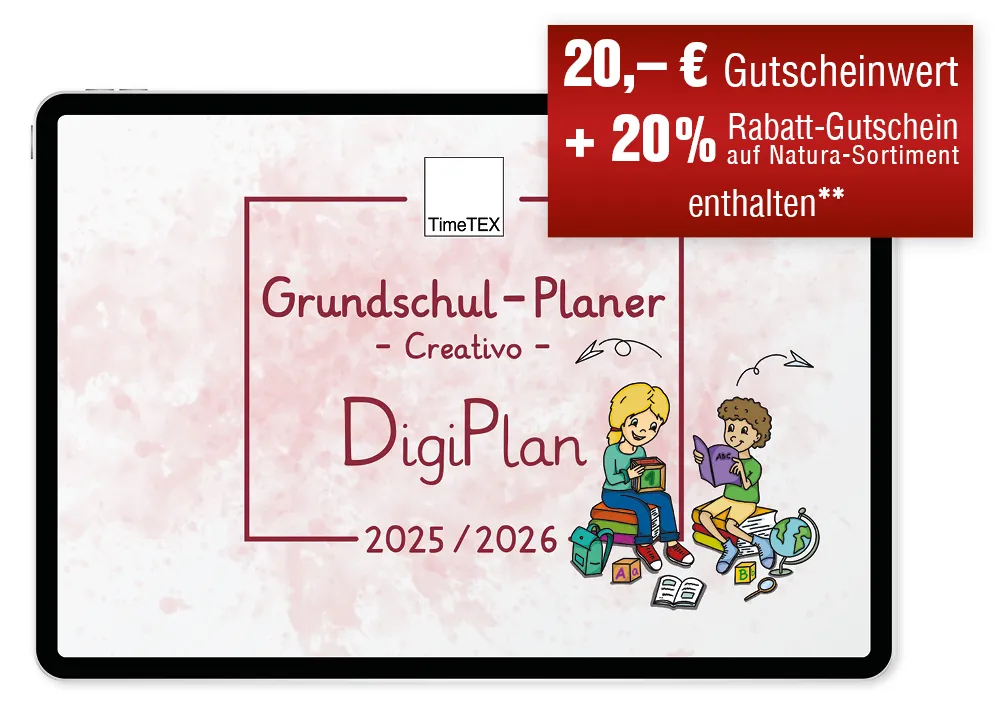 TimeTEX Digitaler Grundschul-Planer "Creativo" DigiPlan 2025/2026