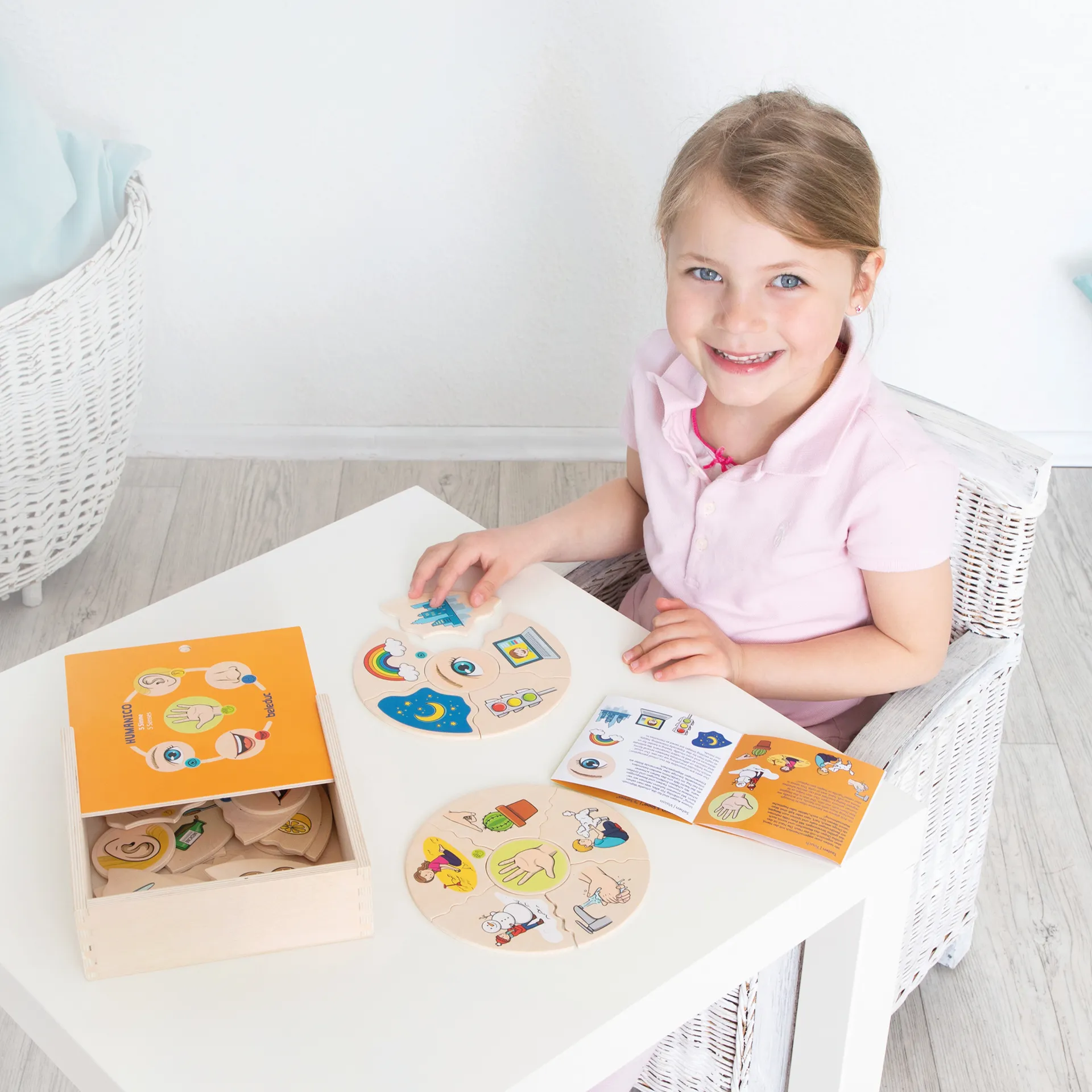 beleduc Puzzle Humanico "5 Sinne", 30-tlg.