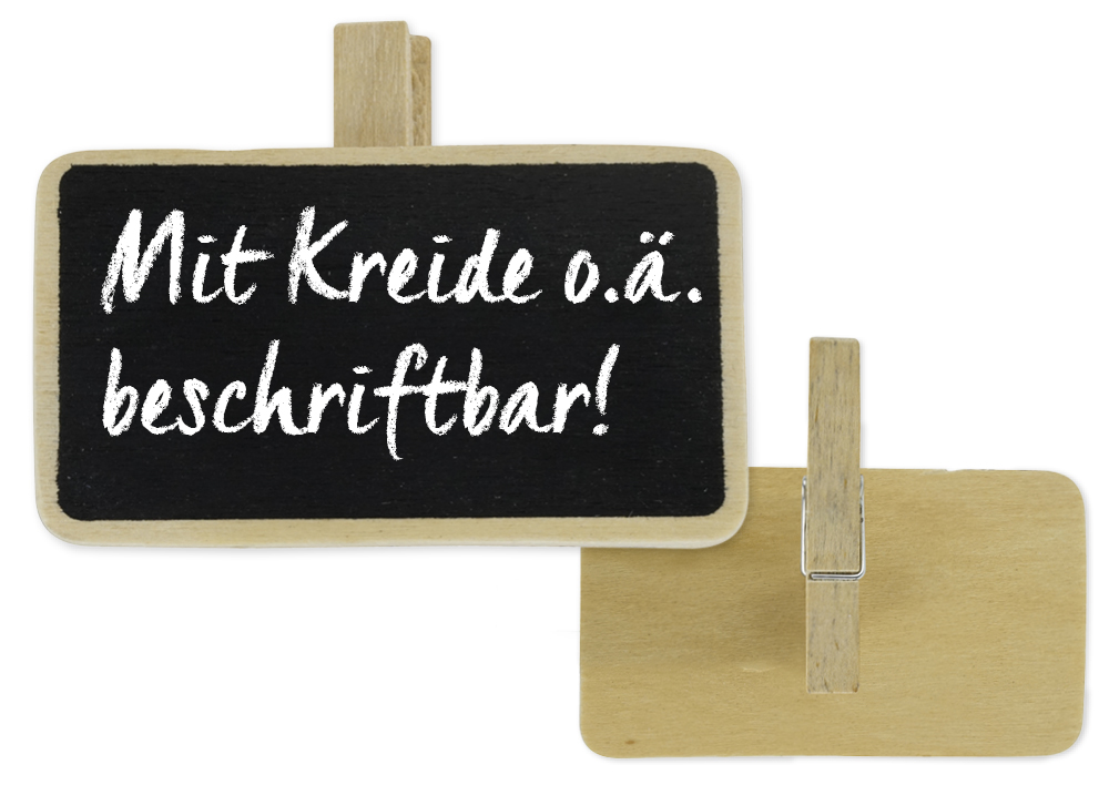 TimeTEX Set Tafel-Klammern, 50-tlg., 70 x 40 mm SO.