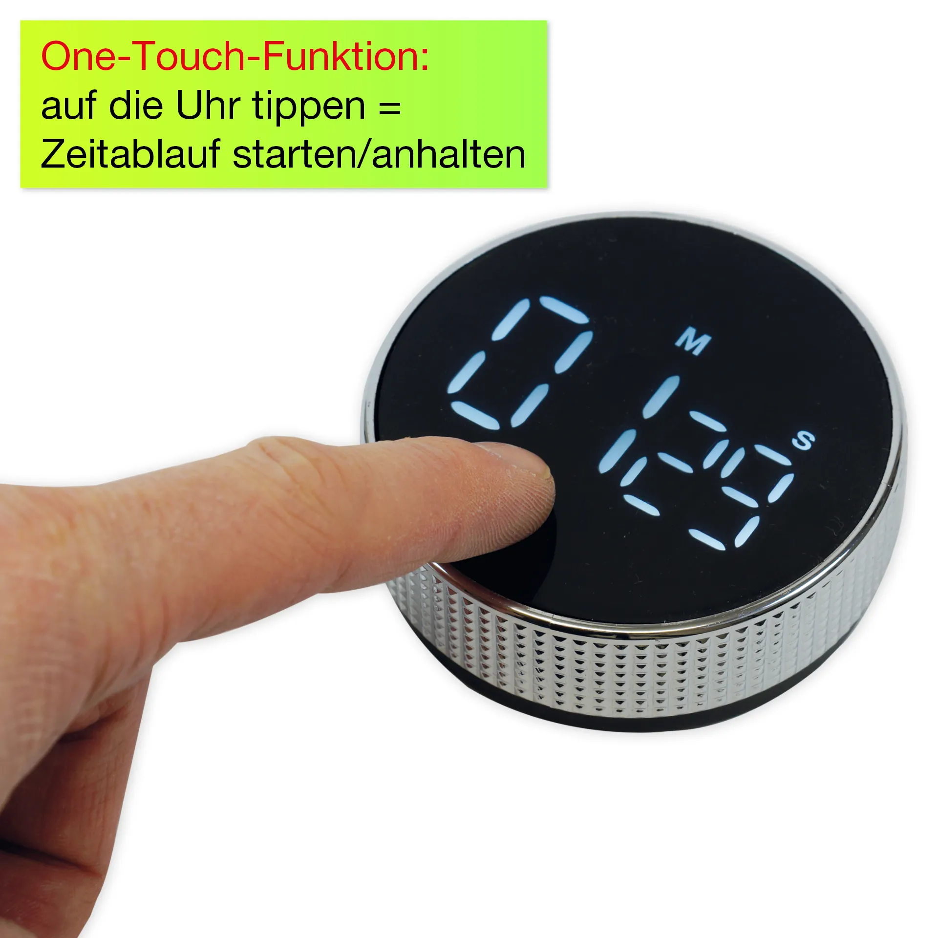 Zeitdauer-Uhr "Digi-Disc" mit Dreh