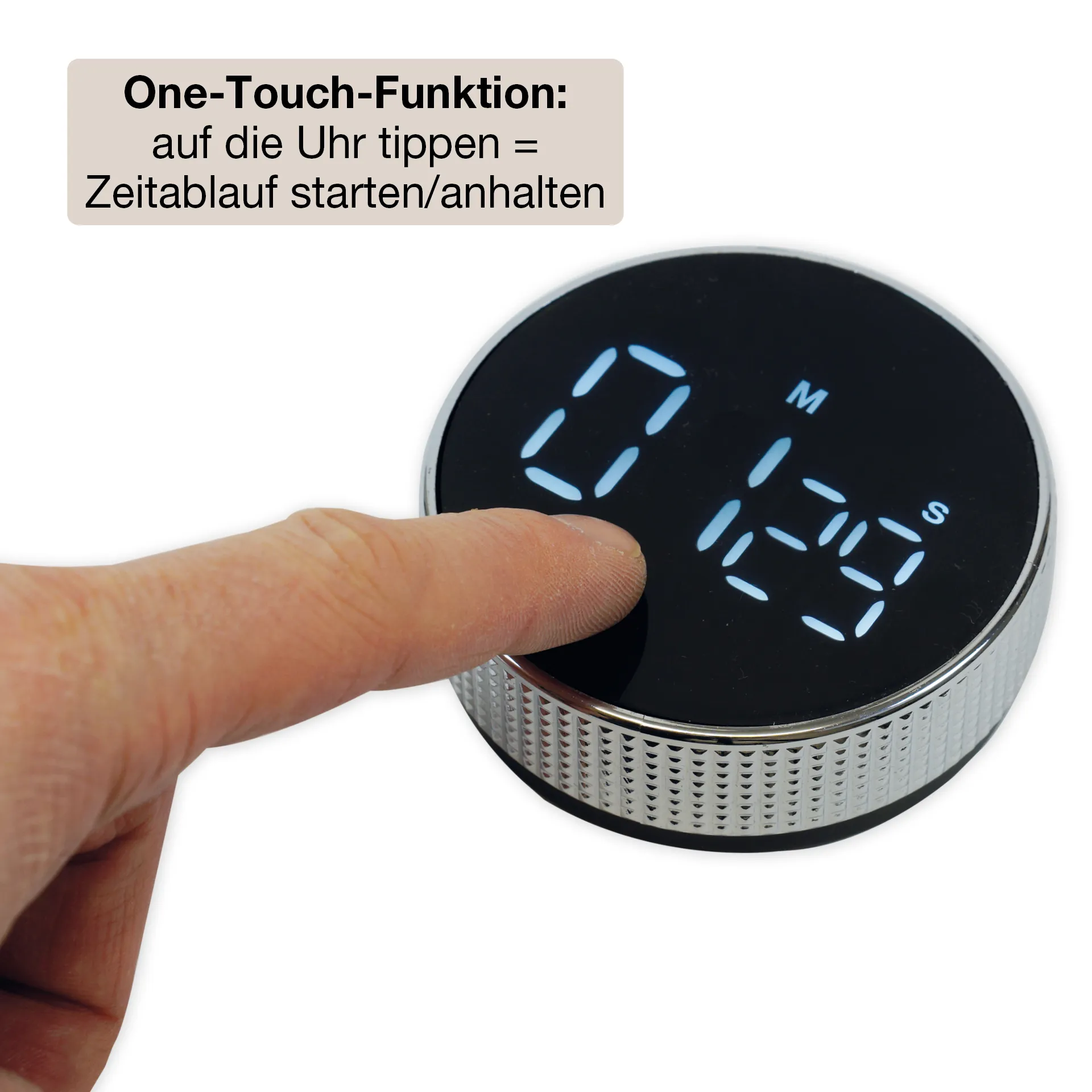 Zeitdauer-Uhr "Digi-Disc" mit Dreh