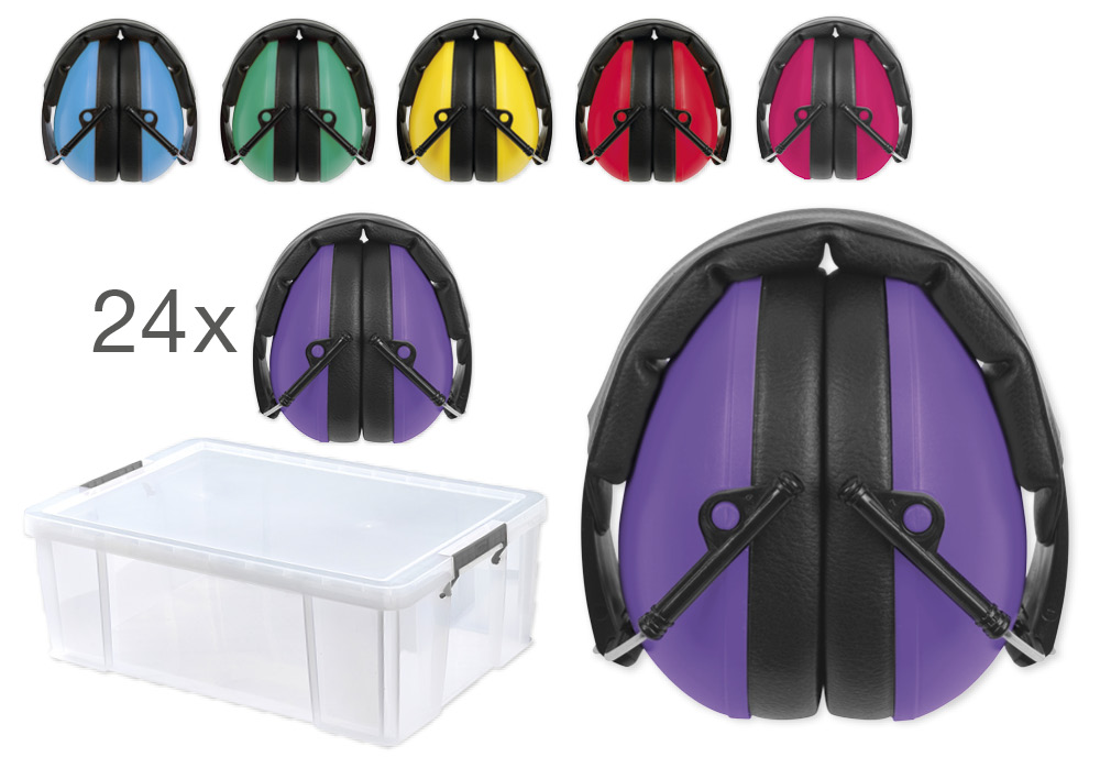 Set pentru clasă - căști de protecție fonică "Auris Plus", 24 bucăți, în cutie