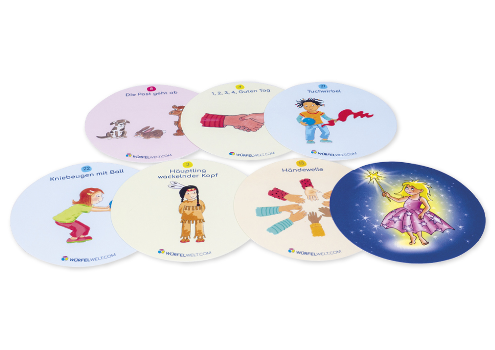 Hagemann Würfelscheiben "24 Powerpausen für Kinder", 24 Stück