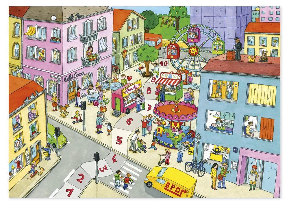 Lernspiel "Bimmel wild im Wimmelbild", 68-tlg.