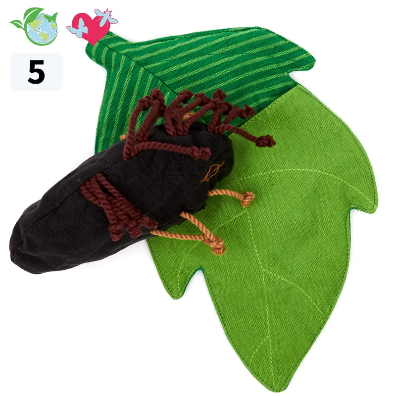 Wendepuppe "Lebenszyklus Marienkäfer", 4-tlg