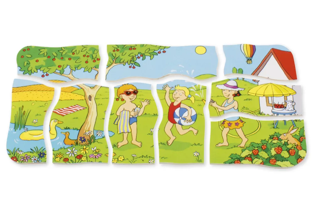 beleduc Lagerpussel "Fyra årstider", 36 bitar.