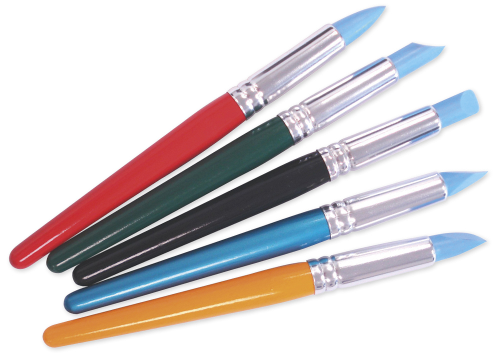 Hagemann Pinsel mit Silikonspitzen, 5-tlg.