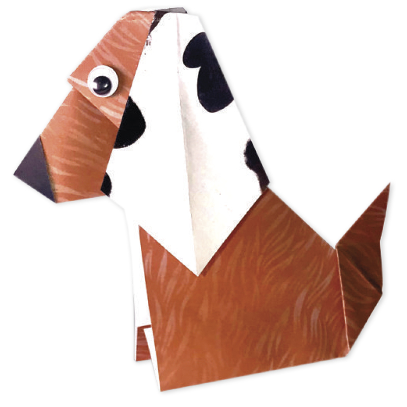 Origami-Papier für Tiere, 15x15 cm, 72 Blatt