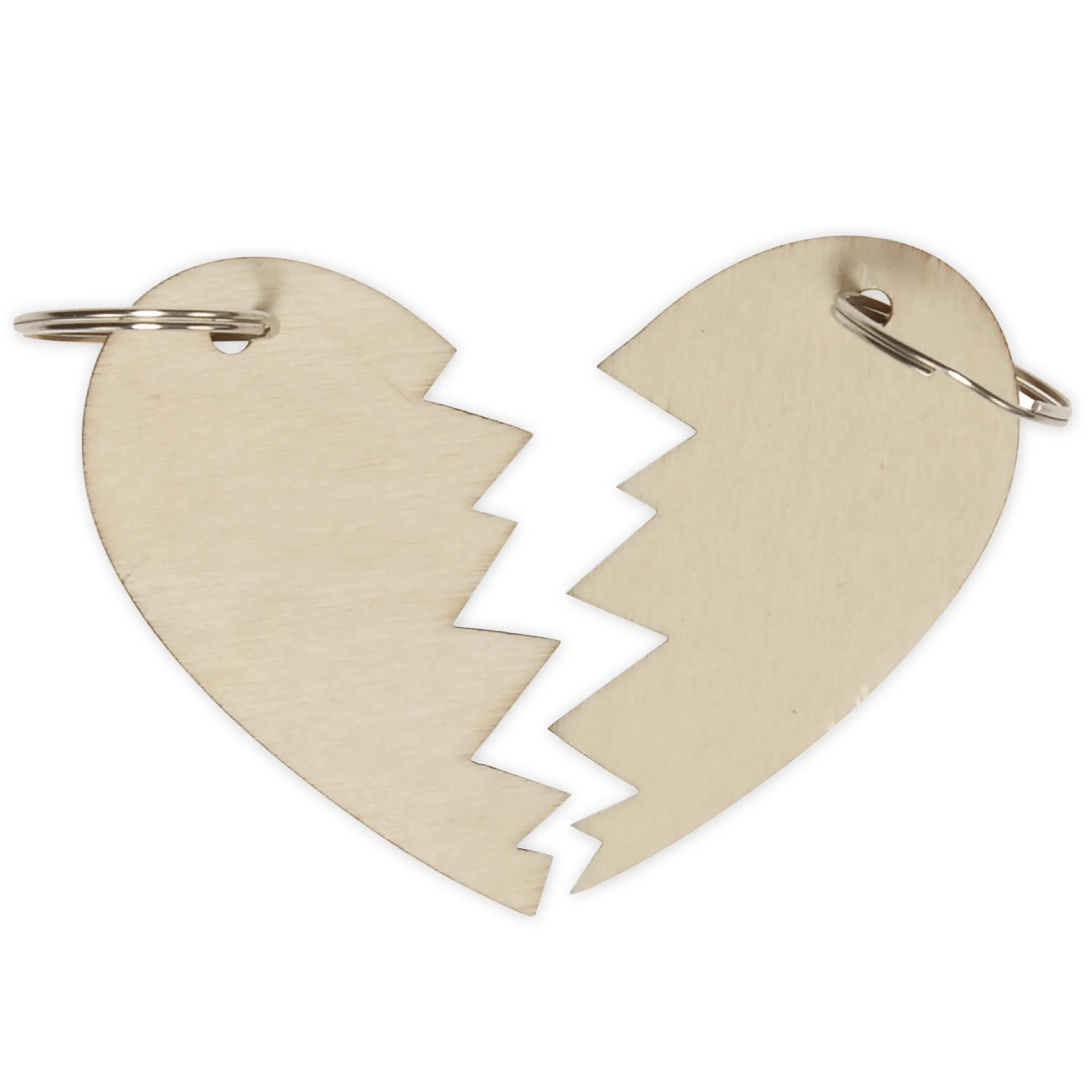 Schlüsselanhänger "Geteiltes Herz", 12 Stück