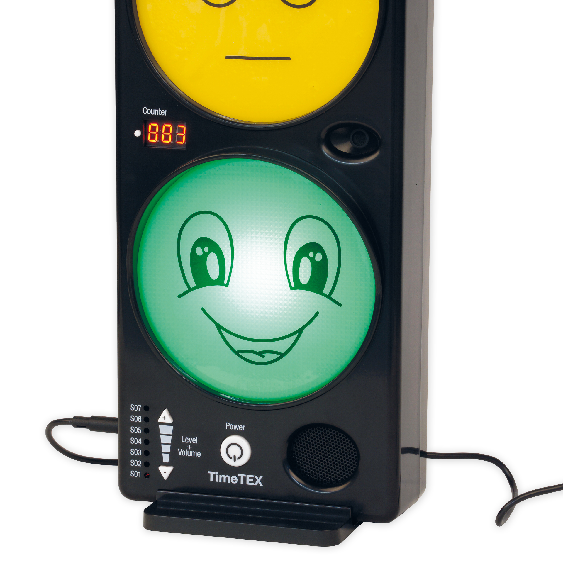 Feu tricolore multifonction : évaluation du niveau sonore et timer